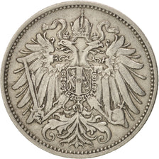 AUSTRIA, 20 Heller, 1893, KM #2803, EF(40-45), Nickel, 21, 3.98