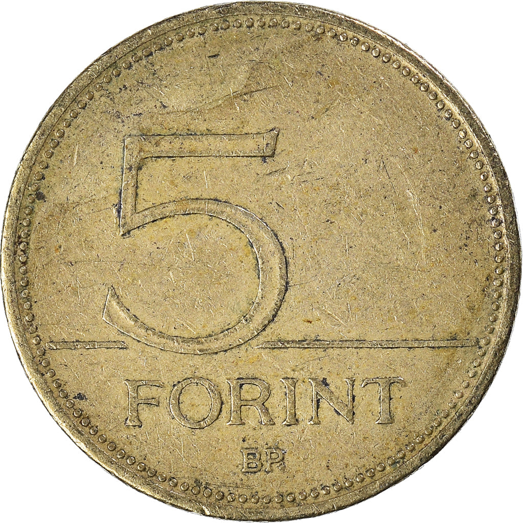 Moeda, Hungria, 5 Forint, 1995
