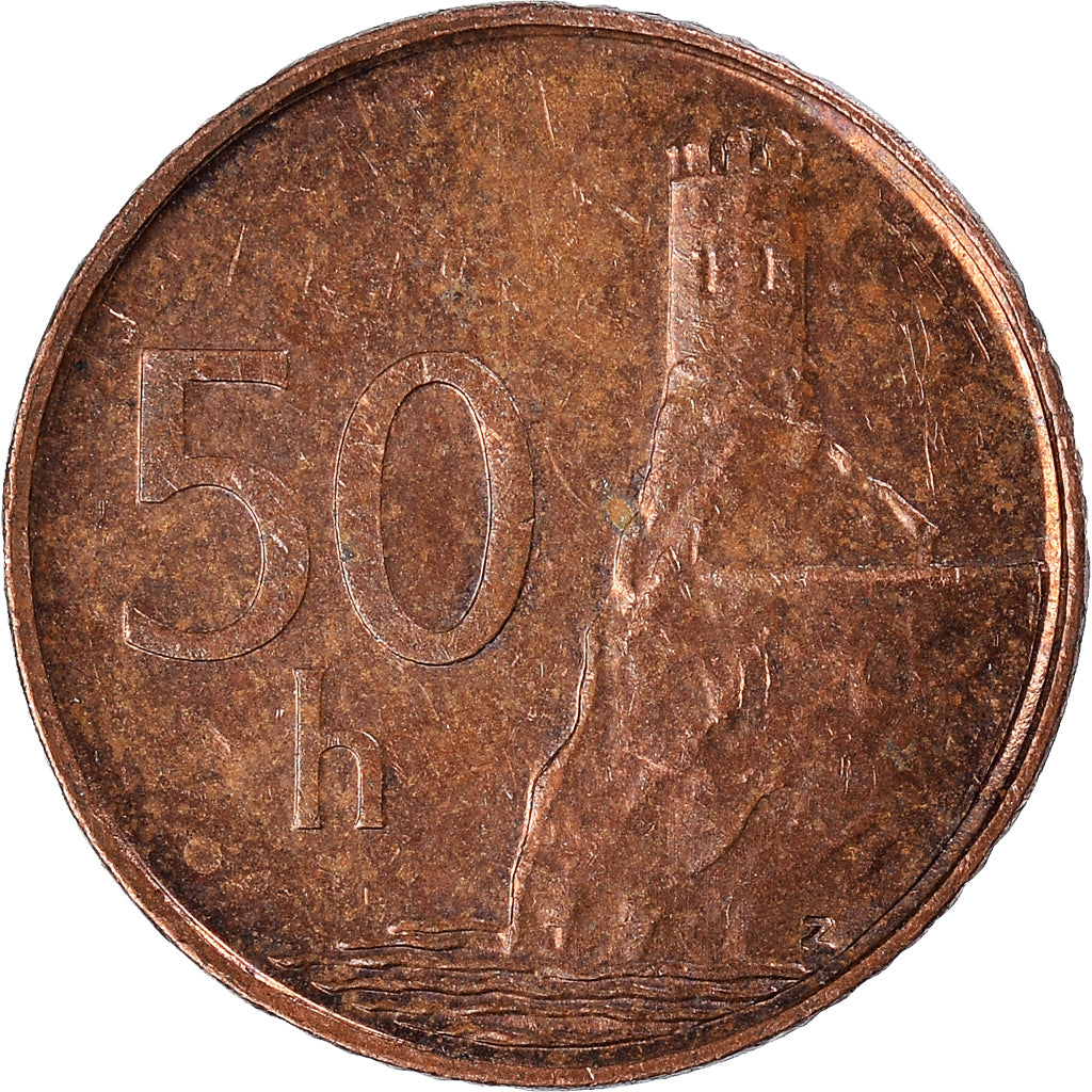 Münze, Slowakei, 50 Halierov, 1996
