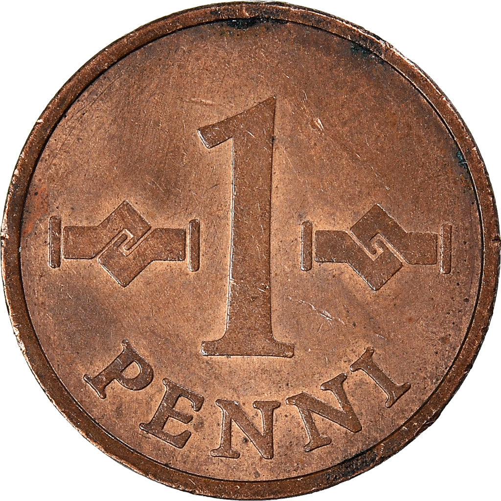 Moneta, Finlandia, Penni, 1963