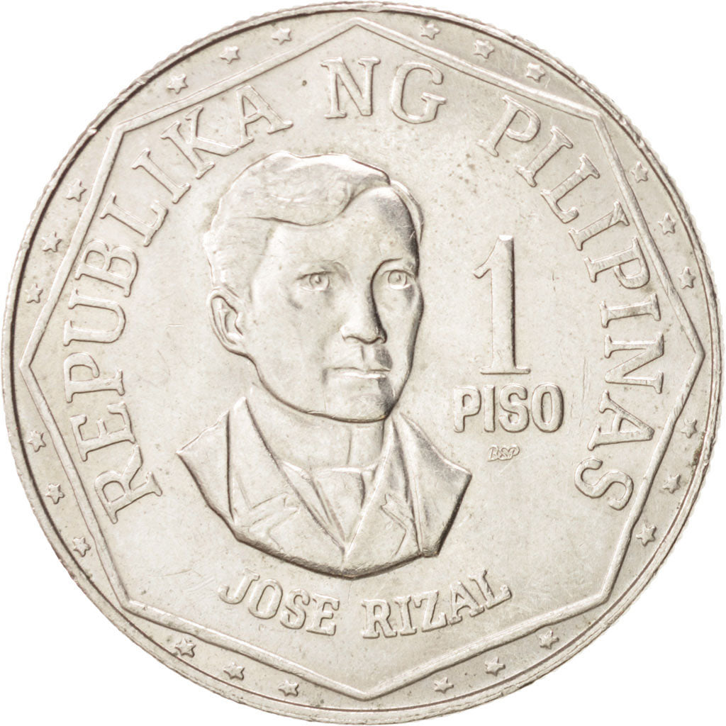 PHILIPPINES, Piso, 1981, KM #209.2, MS(60-62), Copper-Nickel, 29, 9.43