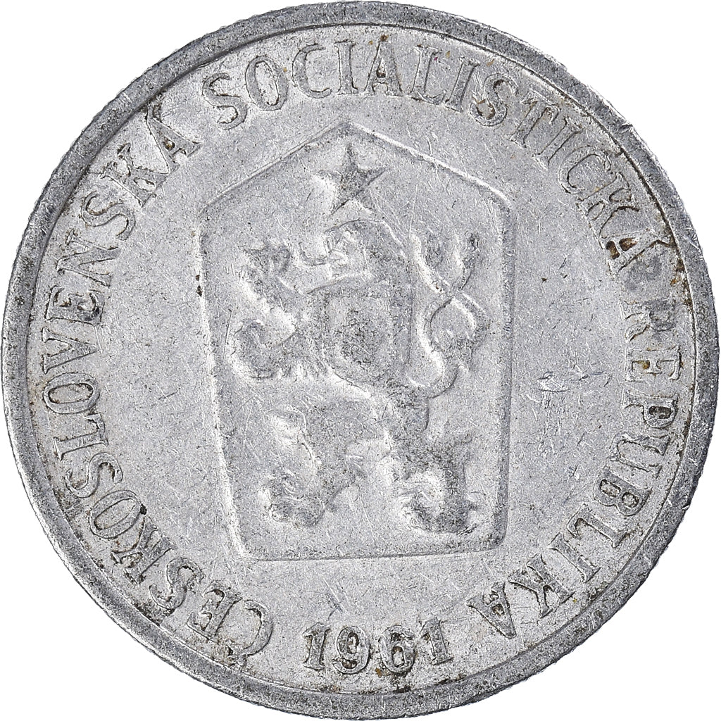 Monnaie, Tchécoslovaquie, 10 Haleru, 1961