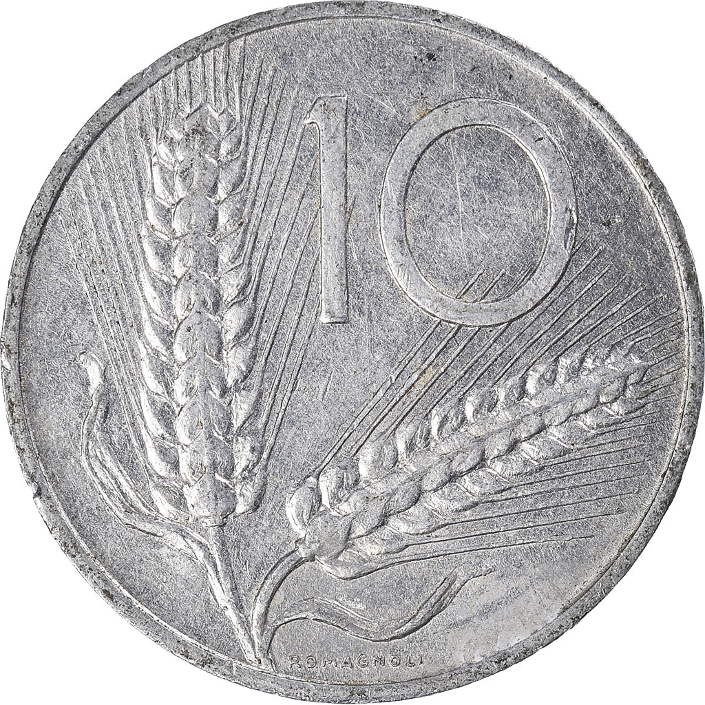 Münze, Italien, 10 Lire, 1979