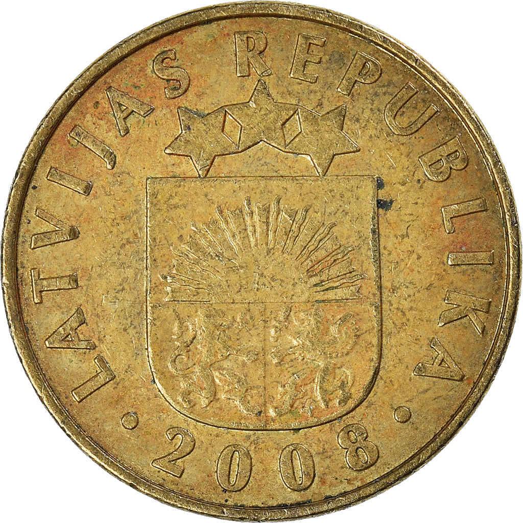 Munten, Letland, 10 Santimu, 2008