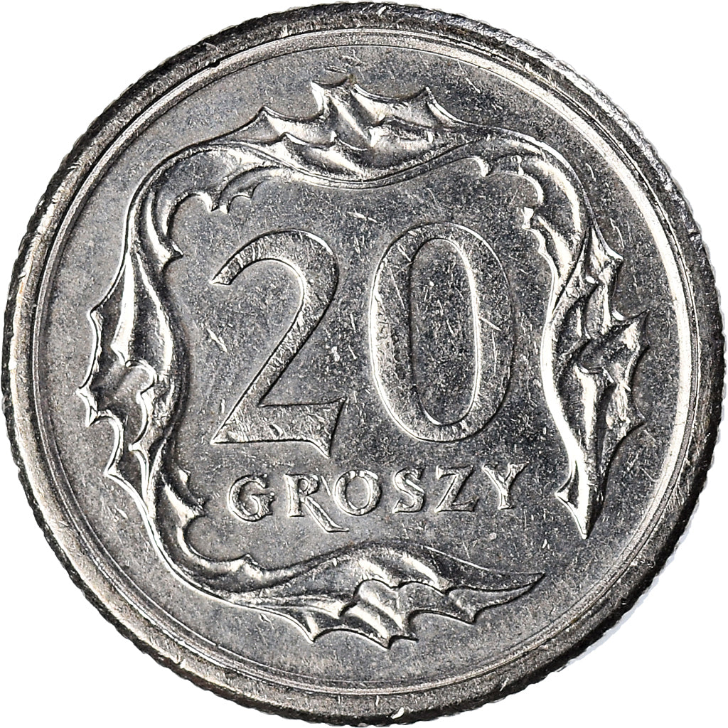 Moneda, Polonia, 20 Groszy, 2010