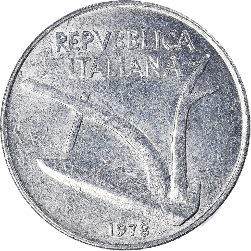 Moneta, Włochy, 10 Lire, 1978