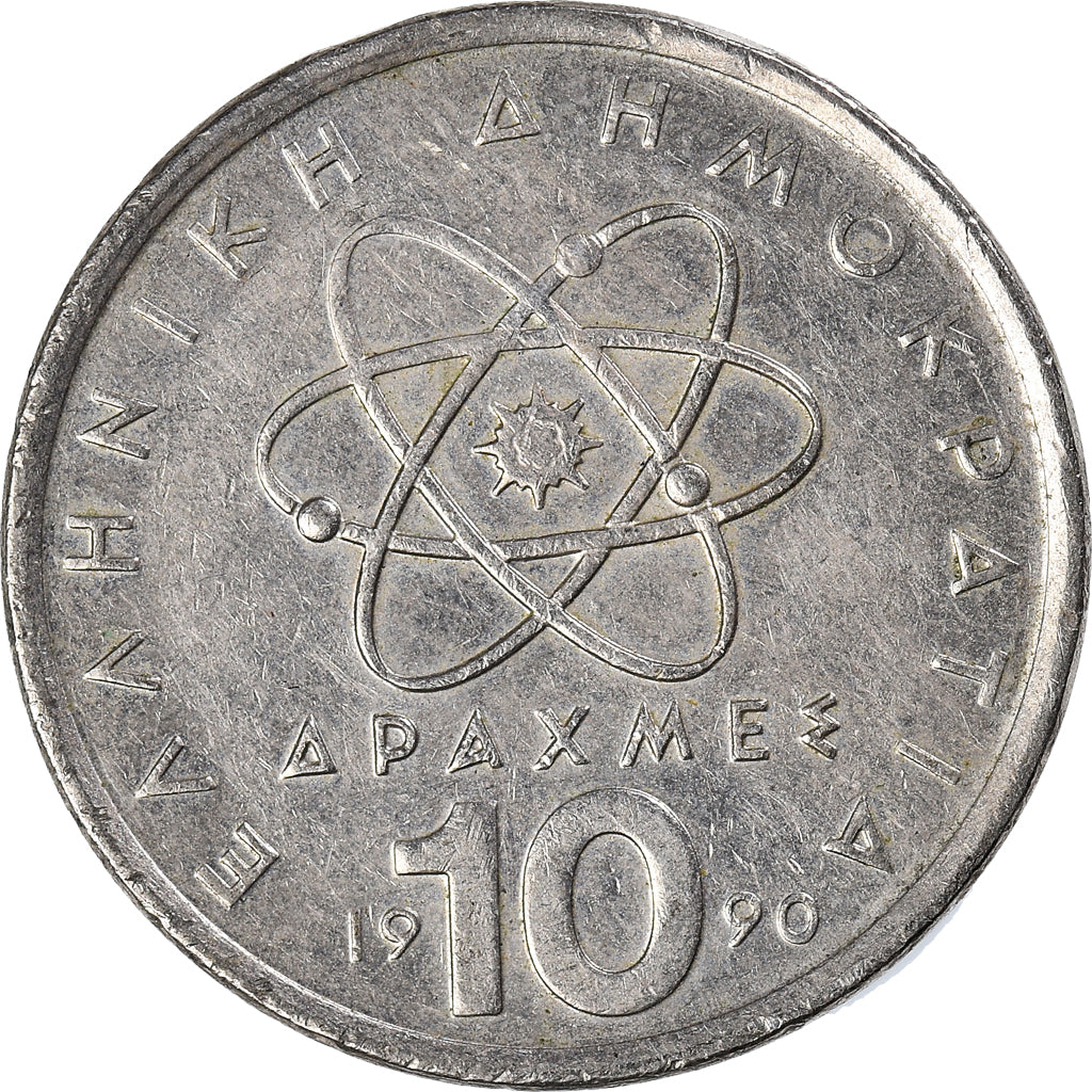Münze, Griechenland, 10 Drachmes, 1990