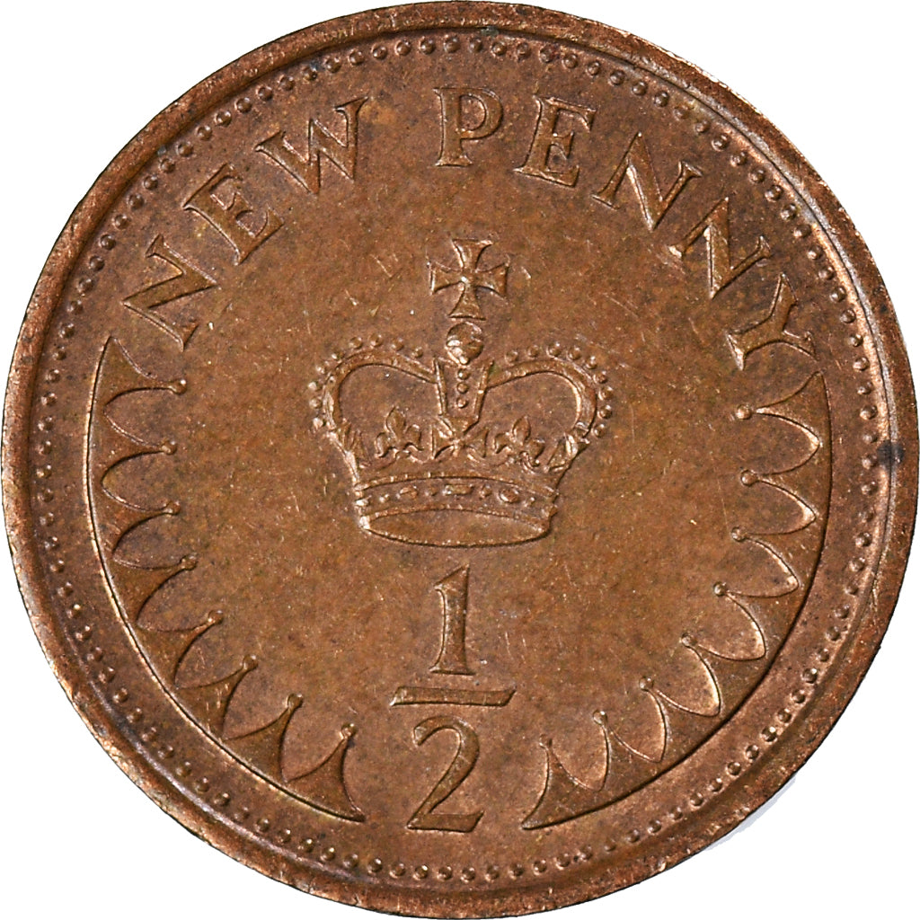 Coin, Great Britain, 1/2 New Penny, 1979