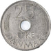 Moneda, Dinamarca, 25 Öre, 1975