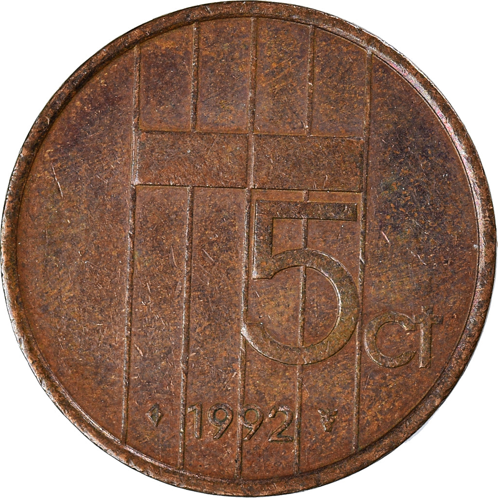 Münze, Niederlande, 5 Cents, 1992