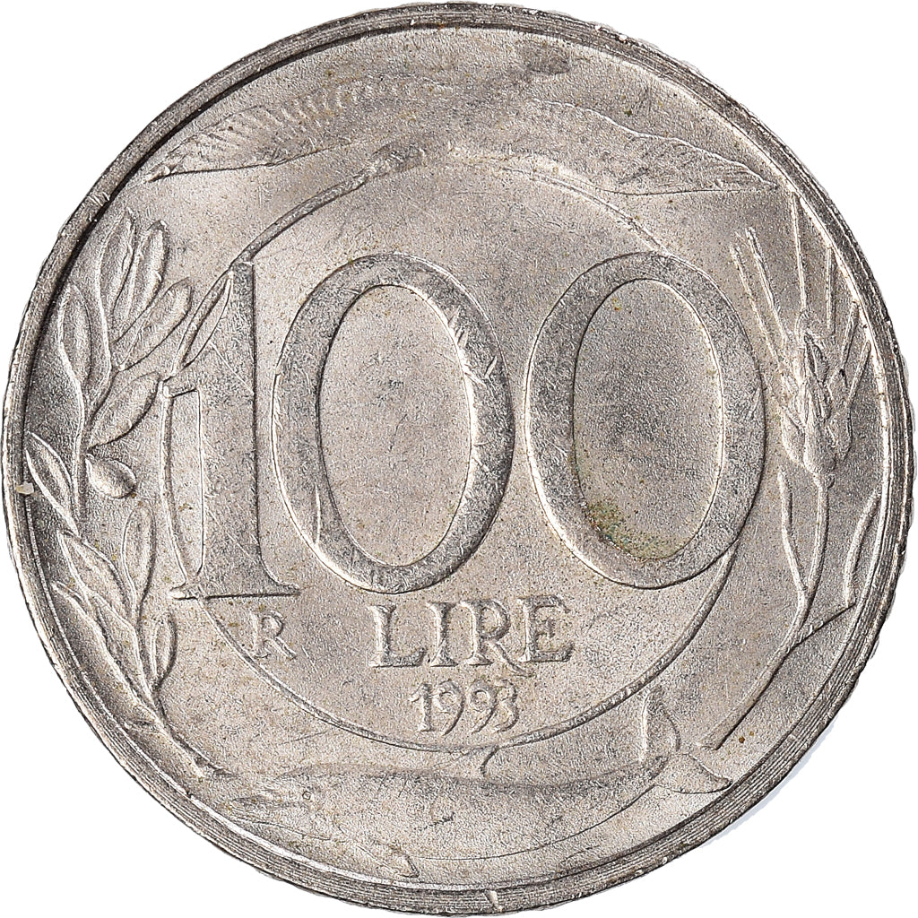 Moneta, Włochy, 100 Lire, 1993
