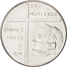 Moneda, CIUDAD DEL VATICANO, John Paul II, 50 Lire, 1983, SC, Acero inoxidable
