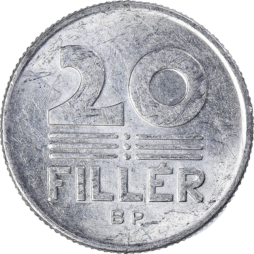 Moeda, Hungria, 20 Fillér, 1990