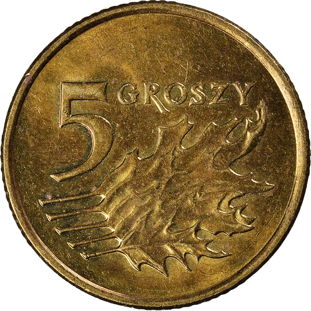 Monnaie, Pologne, 5 Groszy, 2010