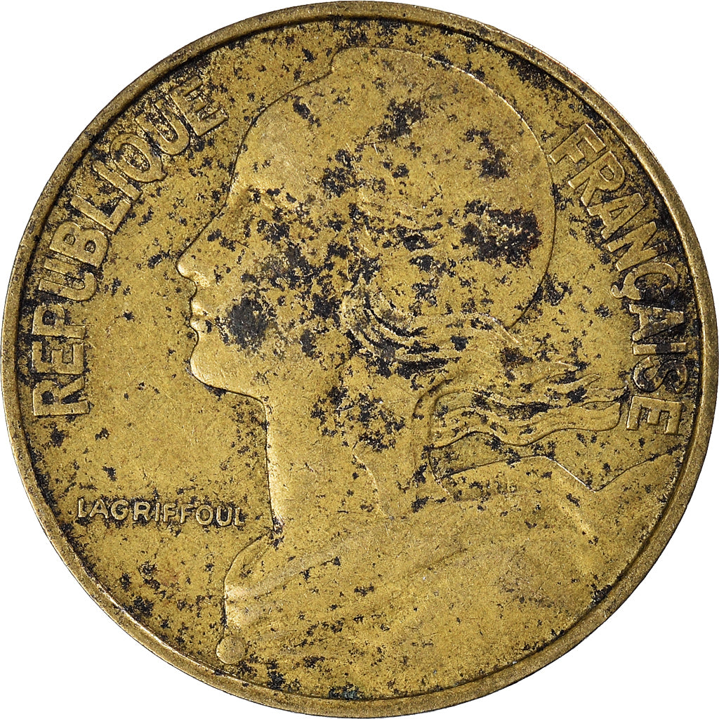 Moneta, Francja, 20 Centimes, 1972