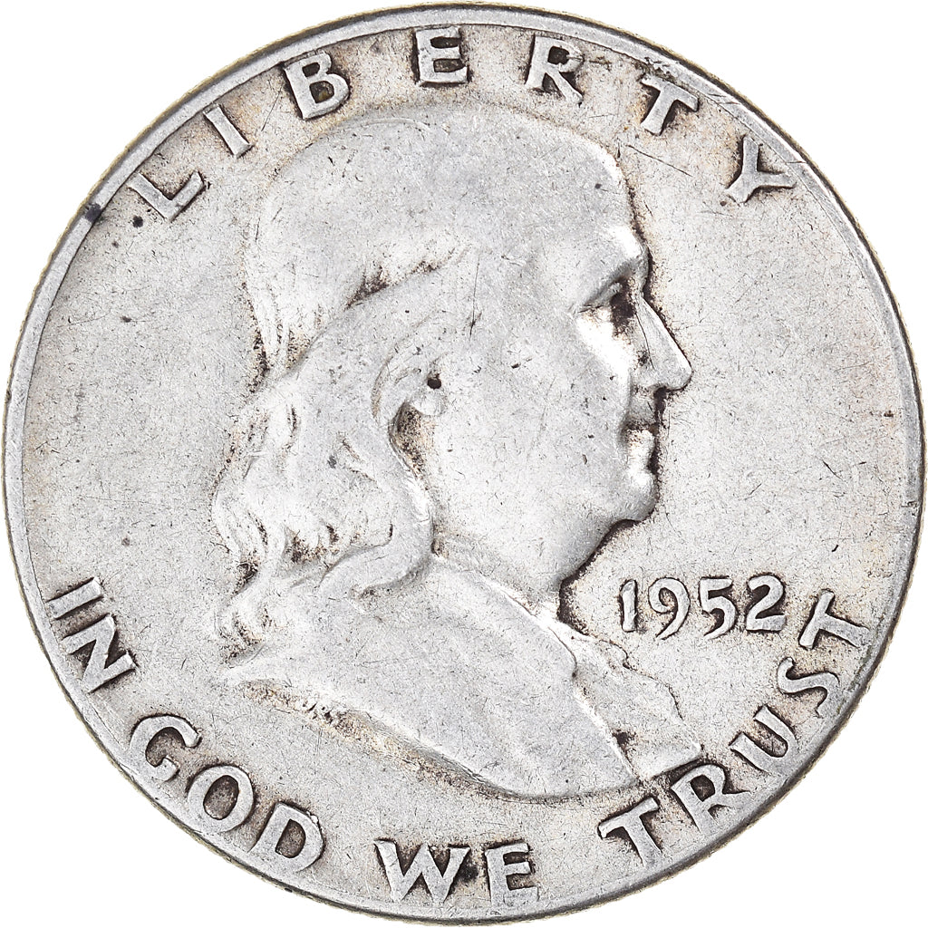 Monnaie, États-Unis, Franklin Half Dollar, Half Dollar, 1952, U.S. Mint