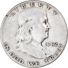 Monnaie, États-Unis, Franklin Half Dollar, Half Dollar, 1952, U.S. Mint
