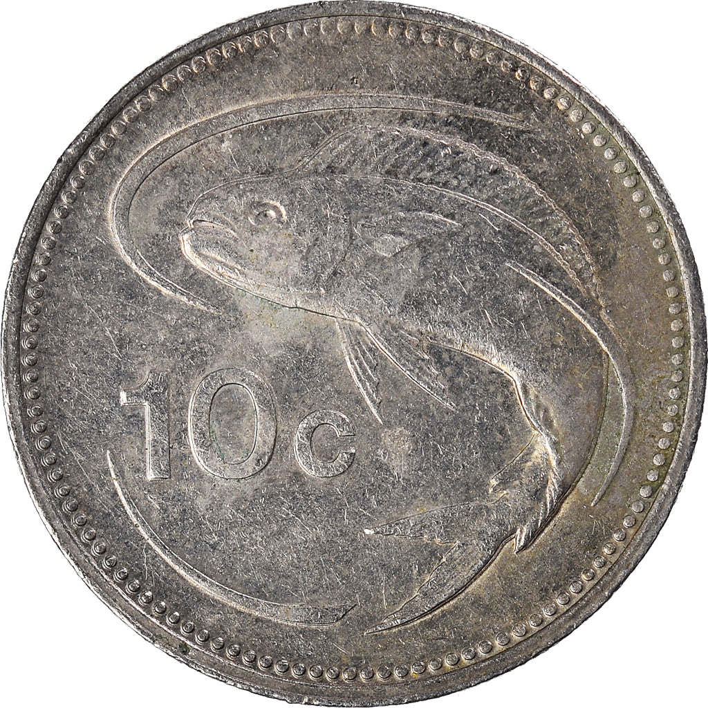 Münze, Malta, 10 Cents, 1991