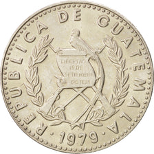 GUATEMALA, 25 Centavos, 1979, KM #278.1, MS(63), Copper-Nickel, 27, 7.99