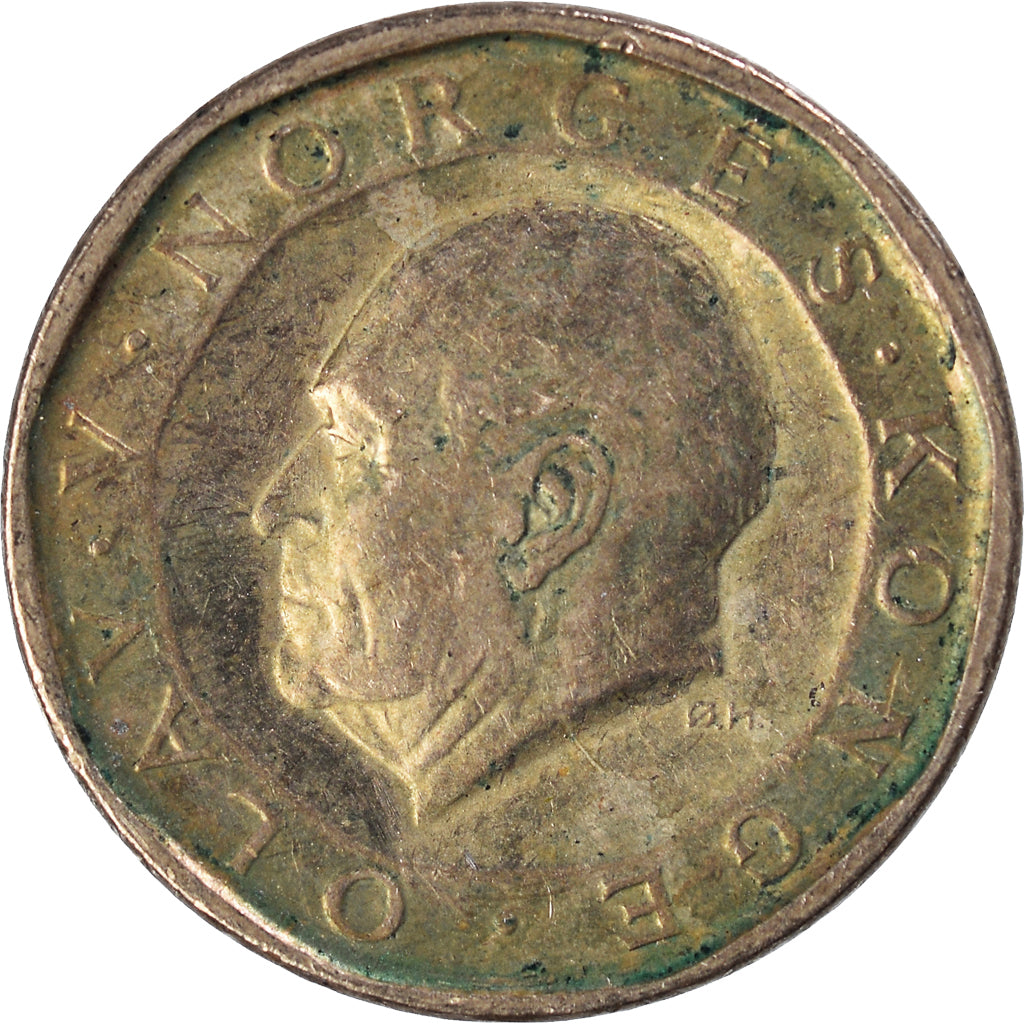 Moneta, Norvegia, 10 Kroner, 1991