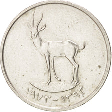 UNITED ARAB EMIRATES, 25 Fils, 1973, British Royal Mint, KM #4, AU(55-58),...