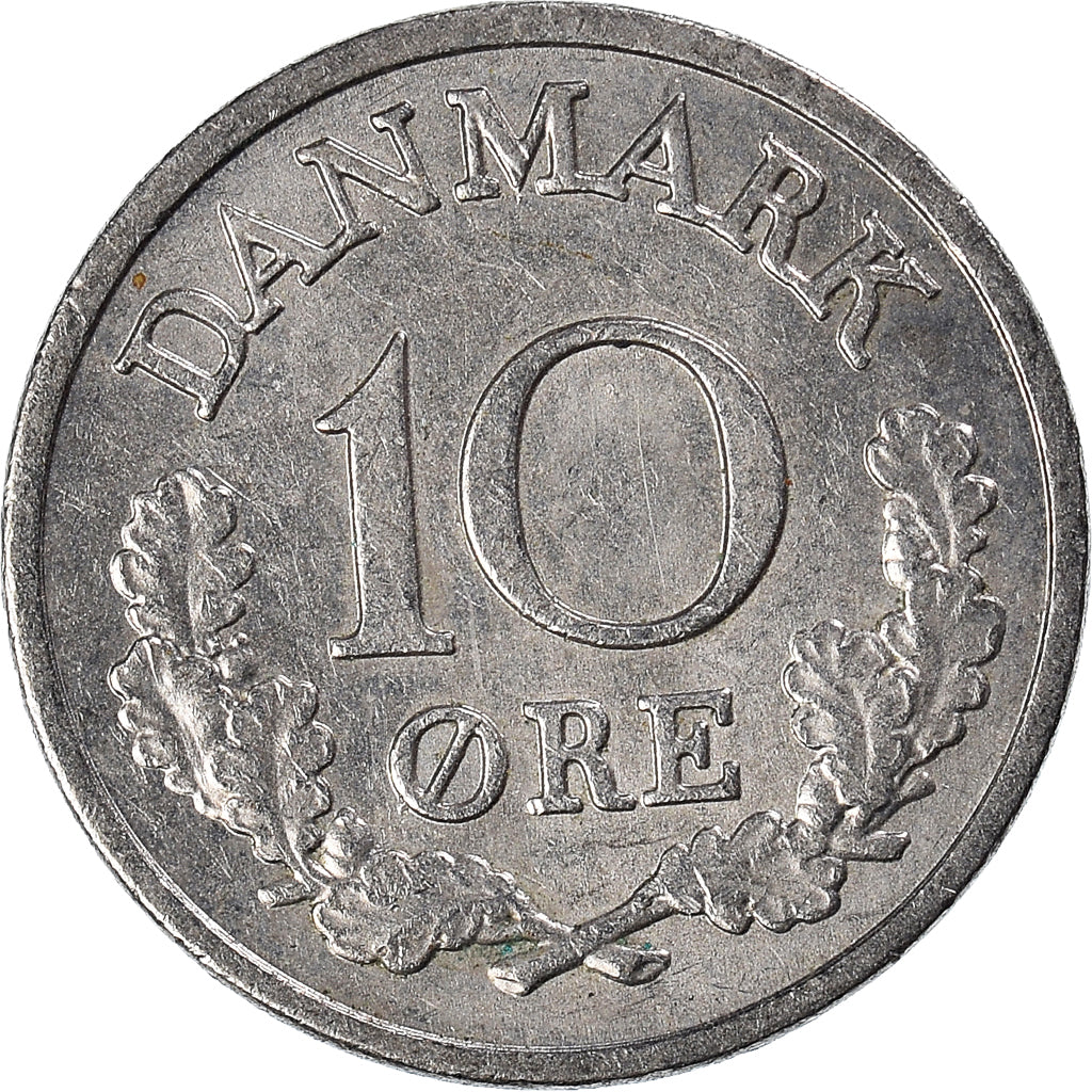 Münze, Dänemark, 10 Öre, 1972