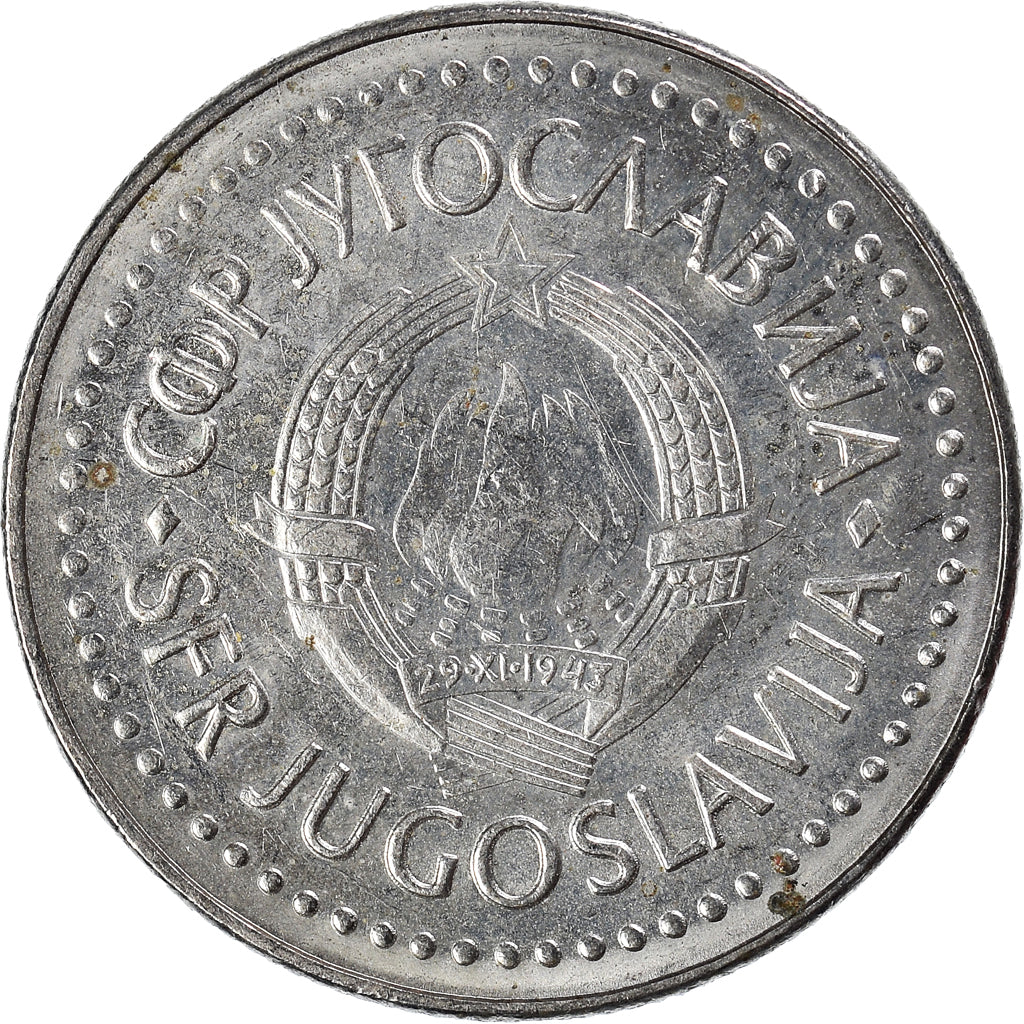 Moneda, Yugoslavia, 20 Dinara, 1986