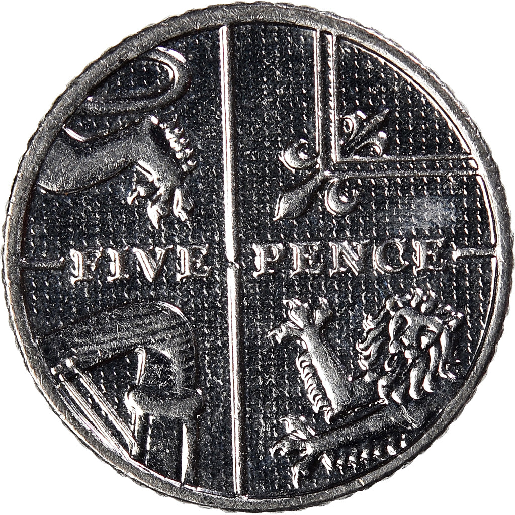 Münze, Großbritannien, 5 Pence, 2013