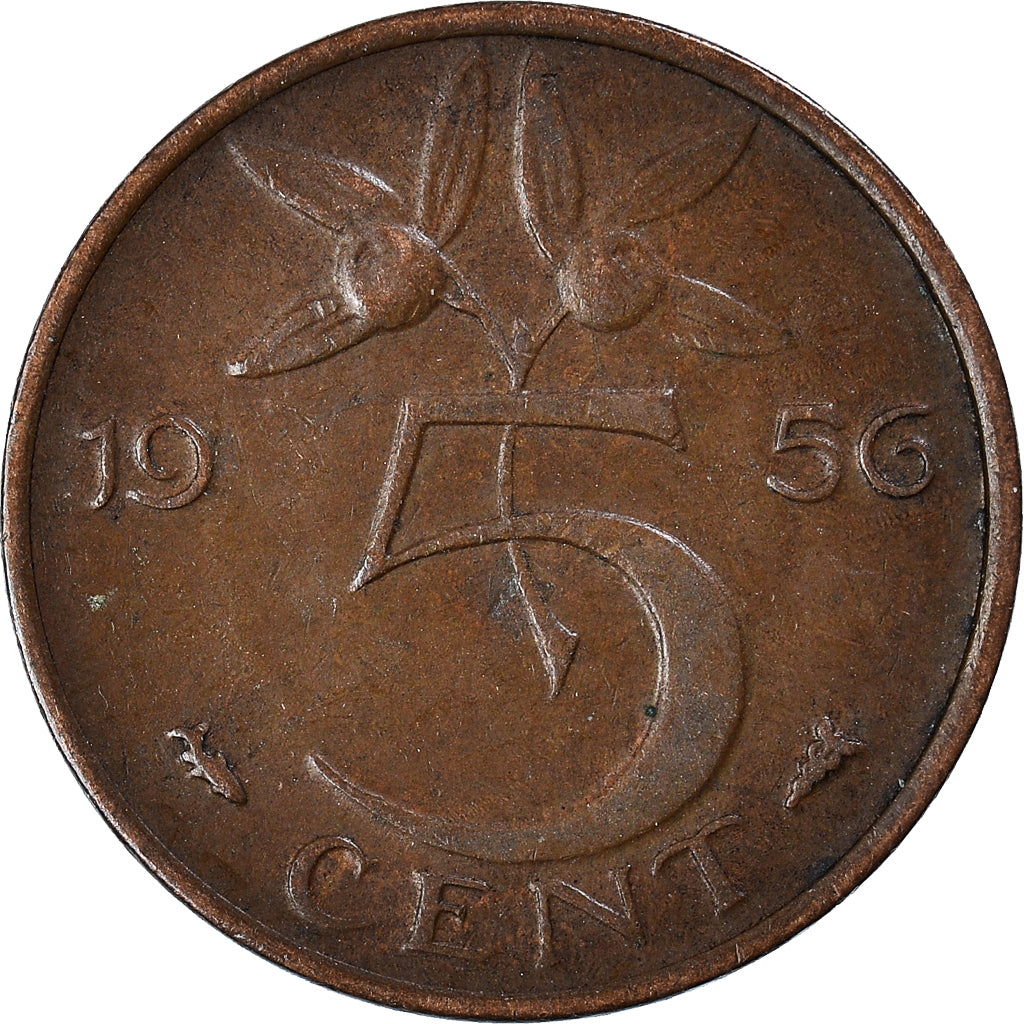 Coin, Netherlands, 5 Cents, 1956
