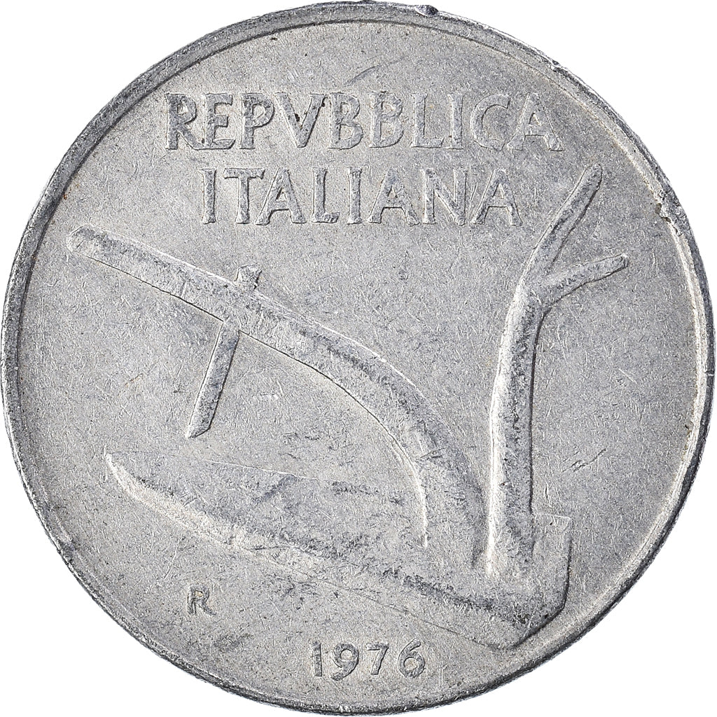 Coin, Italy, 10 Lire, 1976
