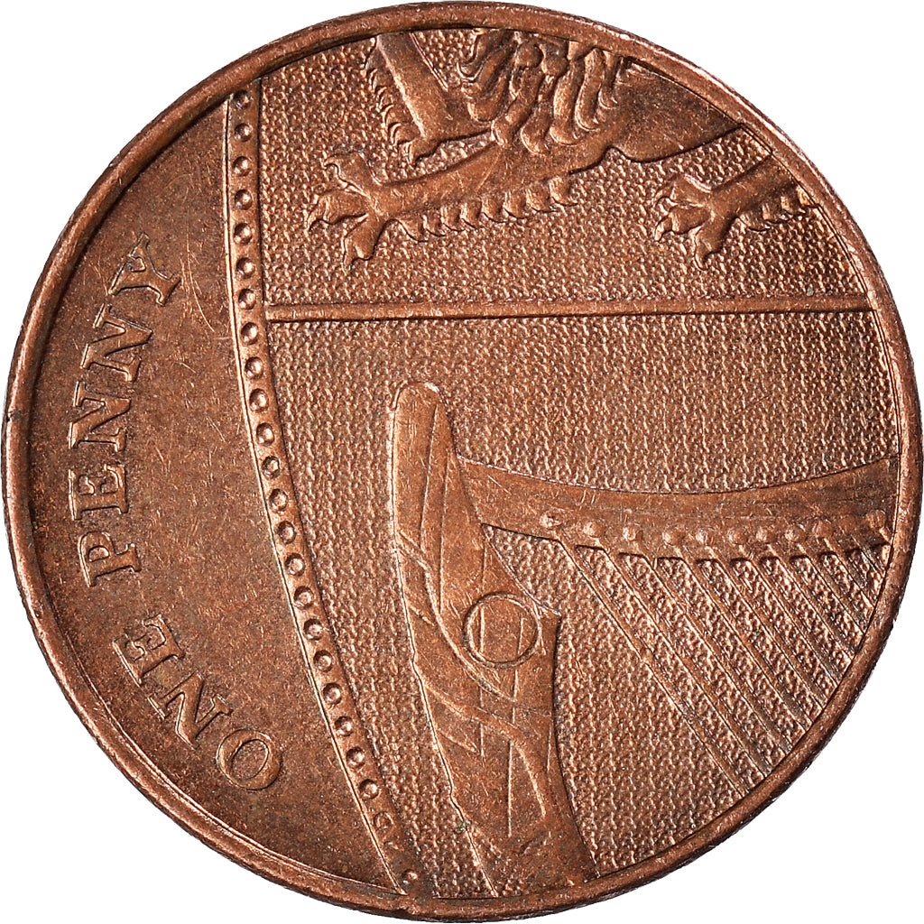 Münze, Großbritannien, Penny, 2010