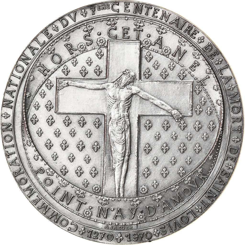 France, Médaille, 7ème Centenaire de la Mort de Saint-Louis, History, 1970, De