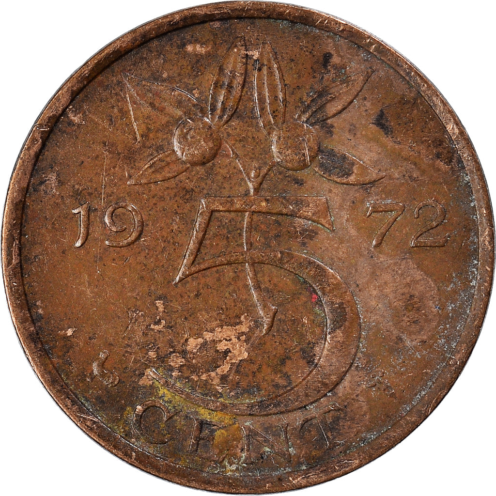 Moneta, Holandia, 5 Cents, 1972