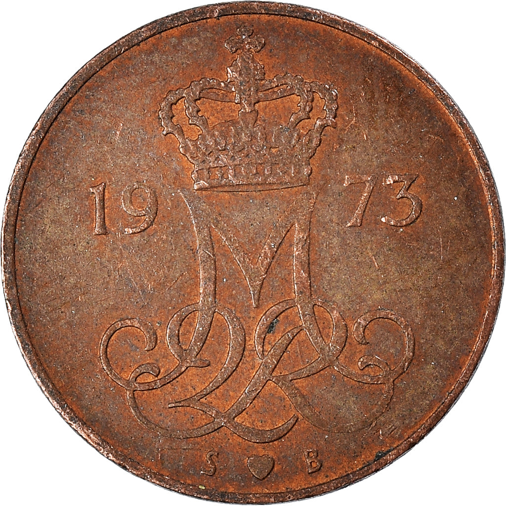 Monnaie, Danemark, 5 Öre, 1973