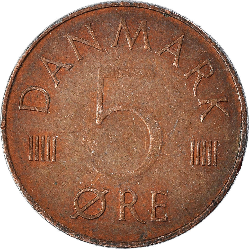 Monnaie, Danemark, 5 Öre, 1973