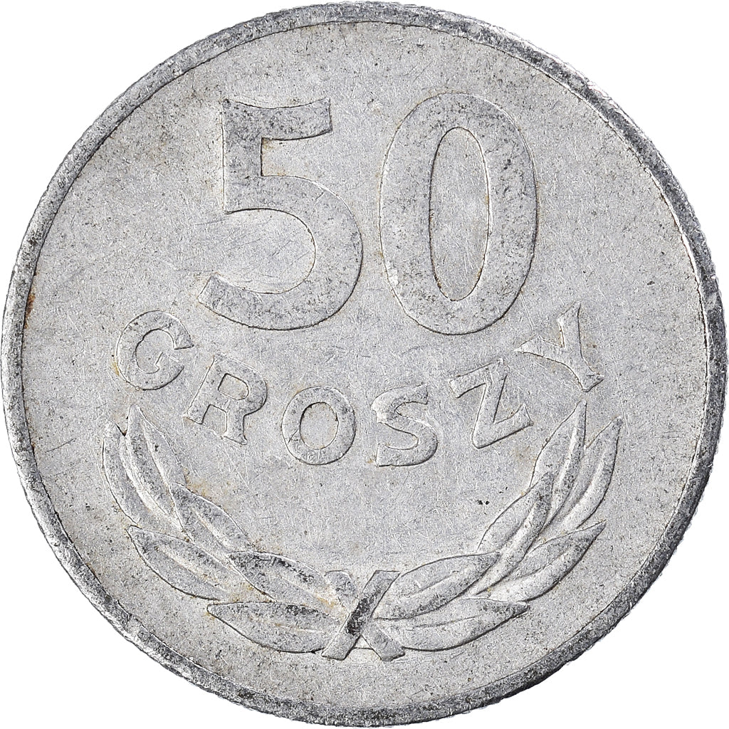Moneta, Polonia, 50 Groszy, 1975