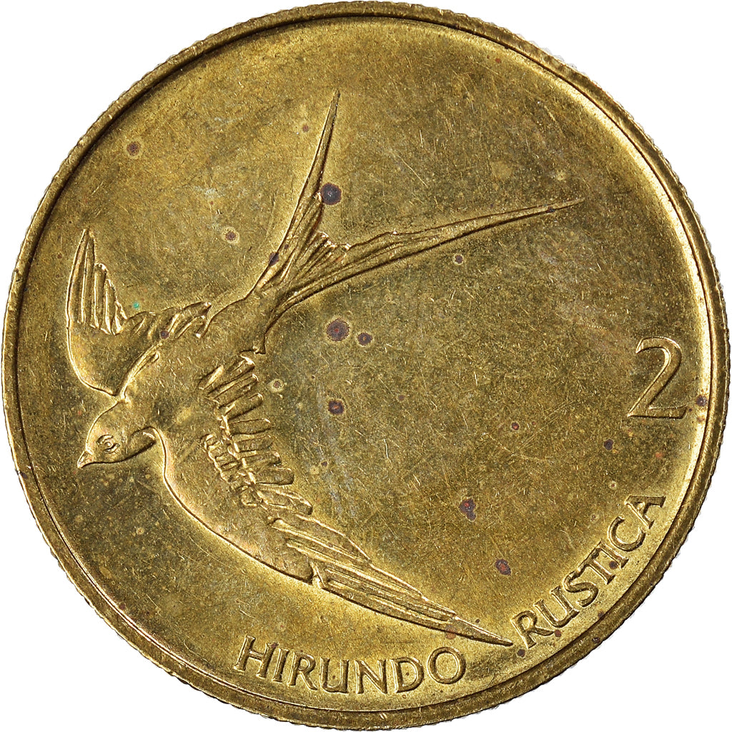 Moneta, Slovenia, 2 Tolarja, 1997