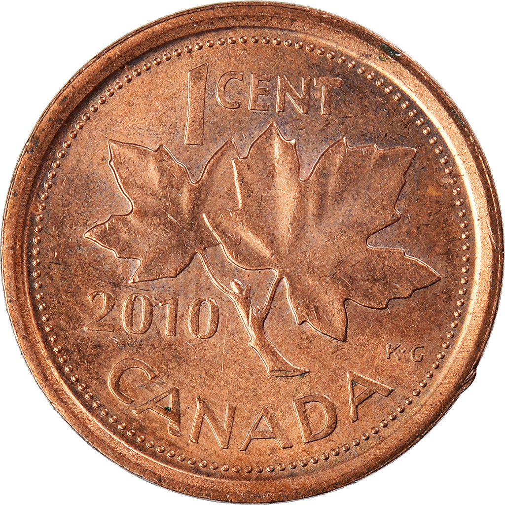 Moeda, Canadá, Cent, 2010