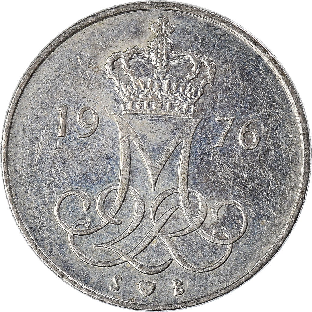 Monnaie, Danemark, 10 Öre, 1976