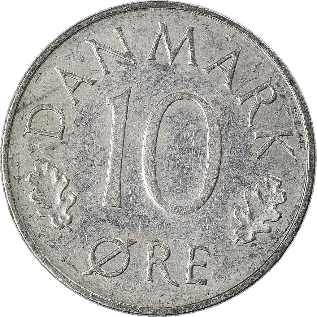 Monnaie, Danemark, 10 Öre, 1976