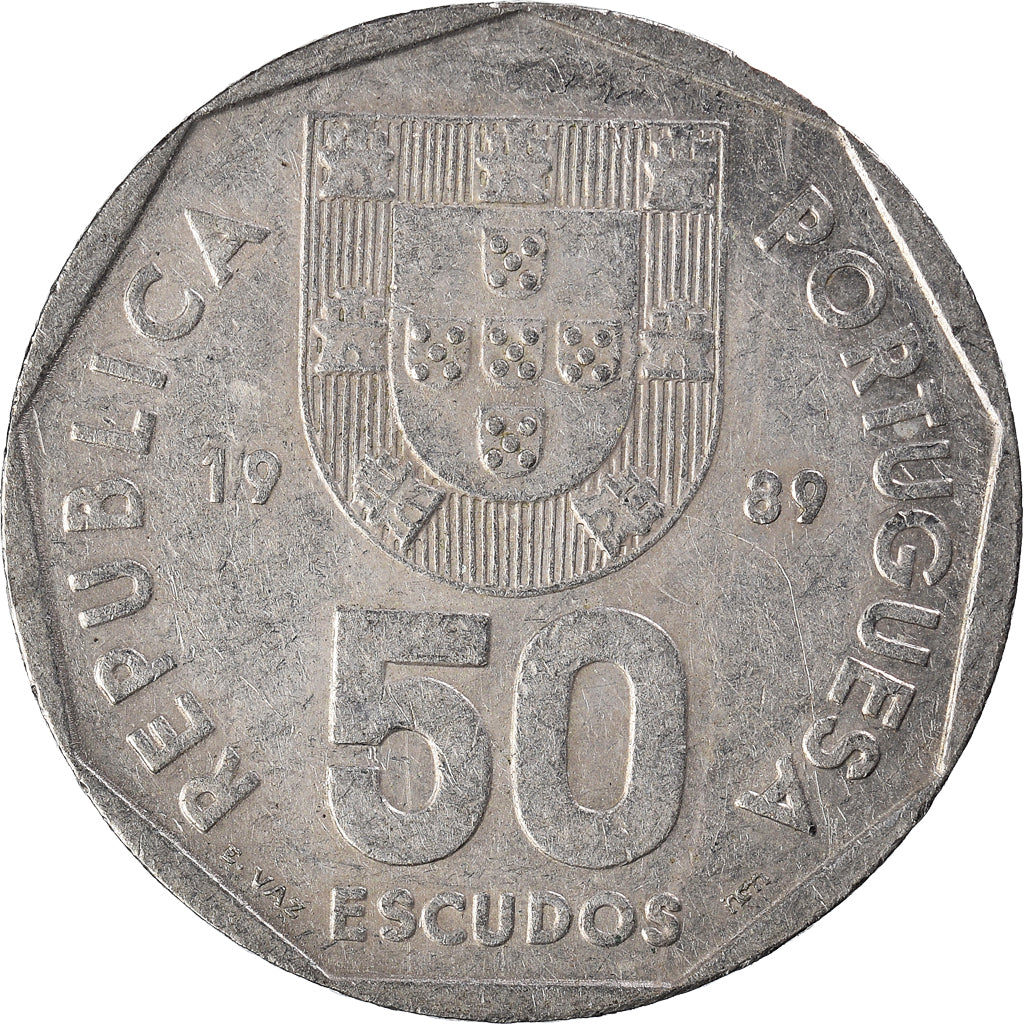 Moneta, Portogallo, 50 Escudos, 1989