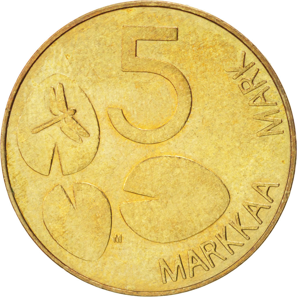 FINLAND, 5 Markkaa, 1992, KM #73, MS(60-62), Copper-Aluminum-Nickel, 24.5, 5.50