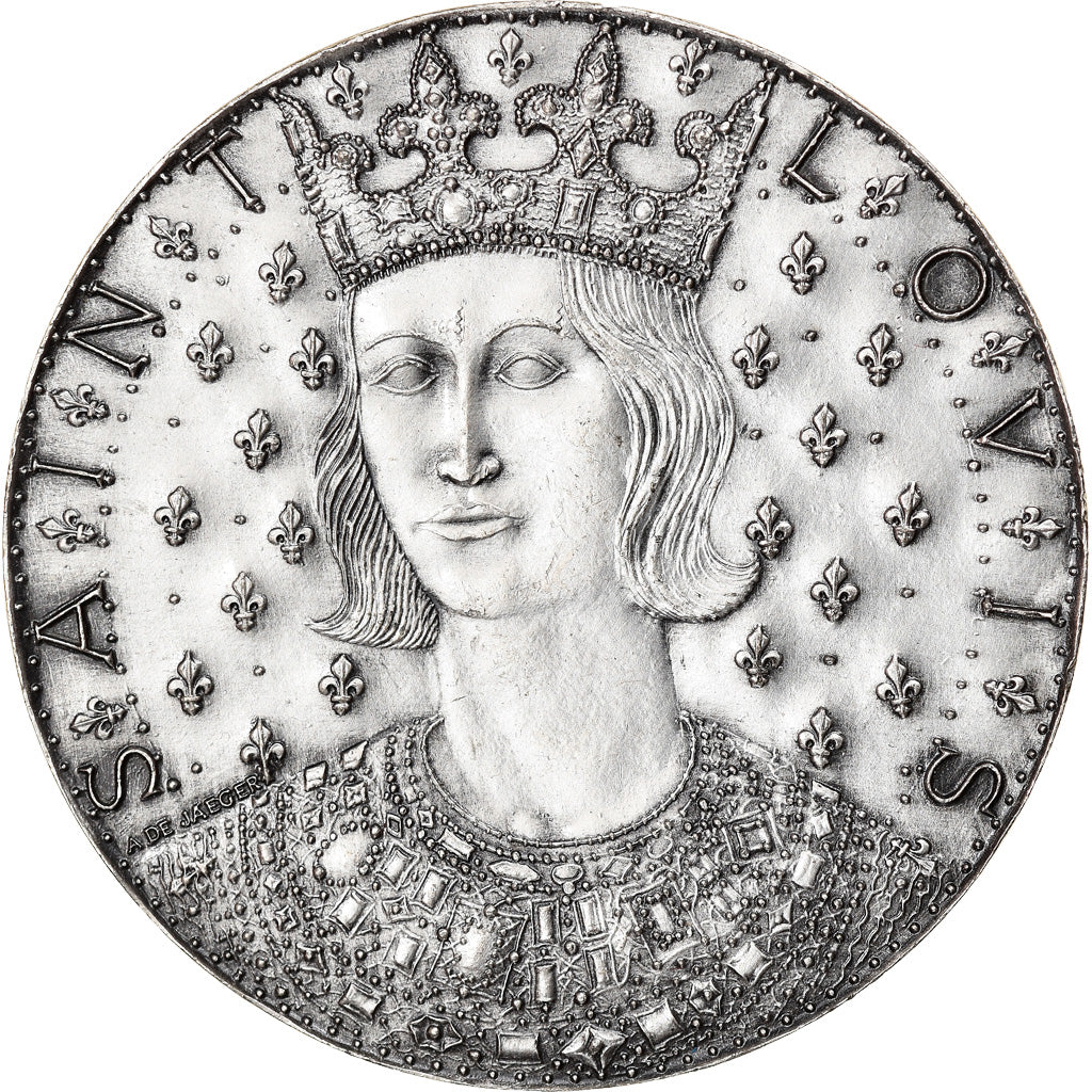 France, Medal, 7ème Centenaire de la Mort de Saint-Louis, History, 1970, De