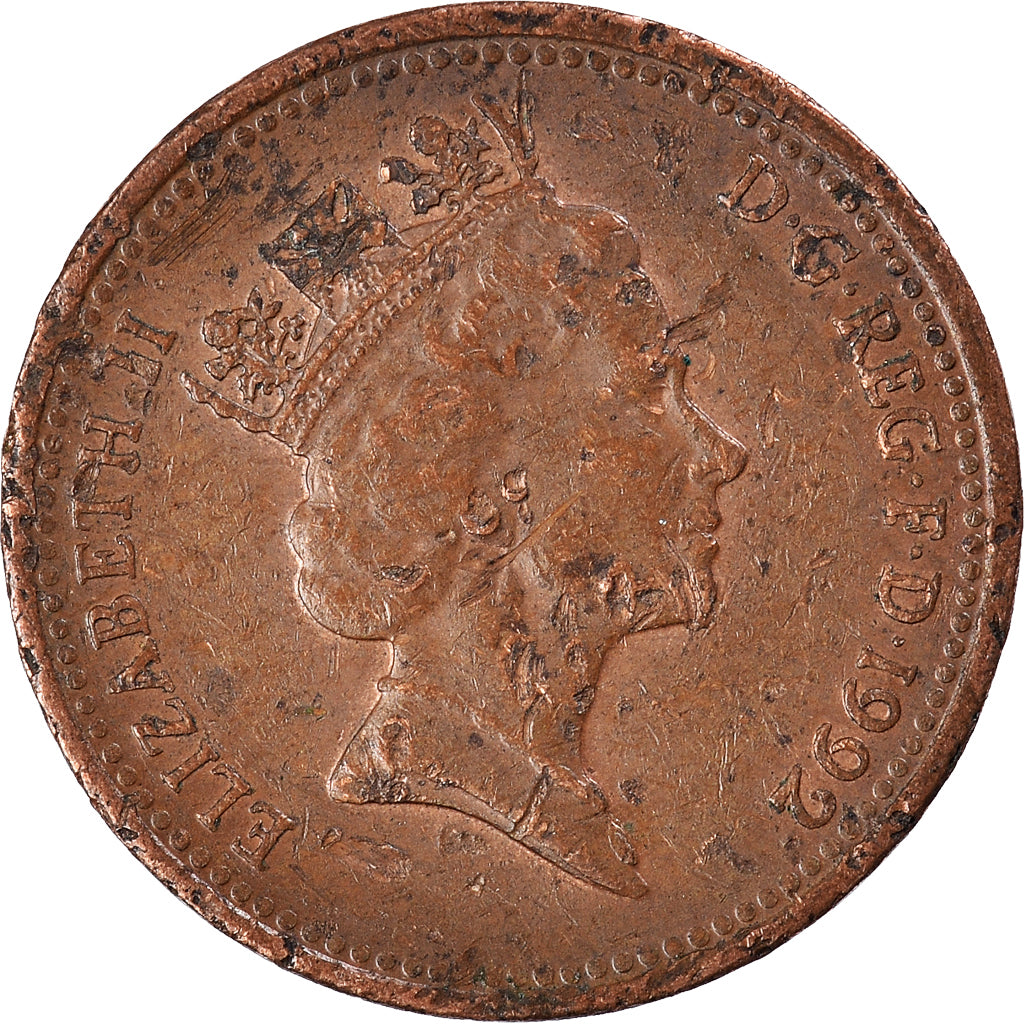 Münze, Großbritannien, Penny, 1992