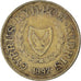 Moeda, Chipre, 5 Cents, 1992