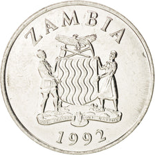 Coin, Zambia, 50 Ngwee, 1992, MS(63), Nickel plated steel, KM:30