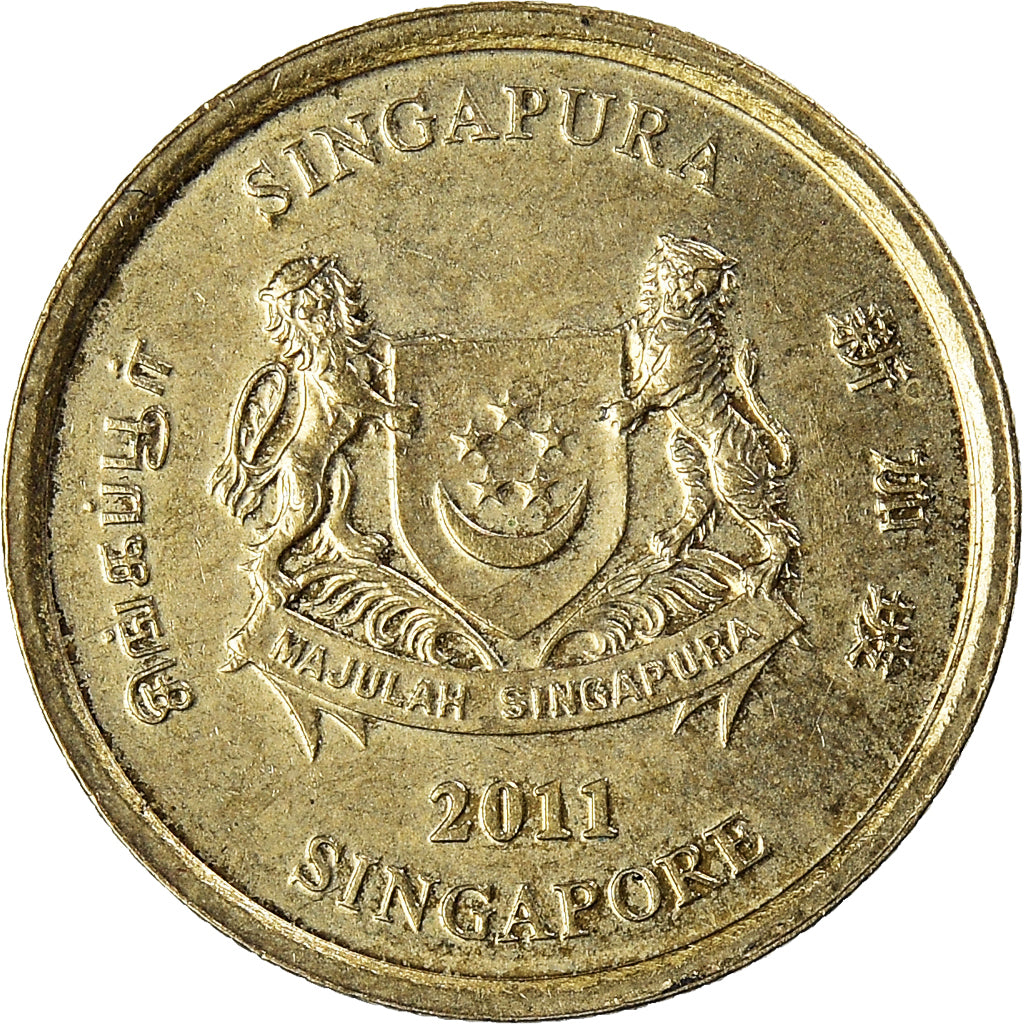 Münze, Singapur, 5 Cents, 2011
