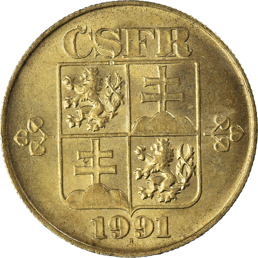Moneda, Checoslovaquia, Koruna, 1991
