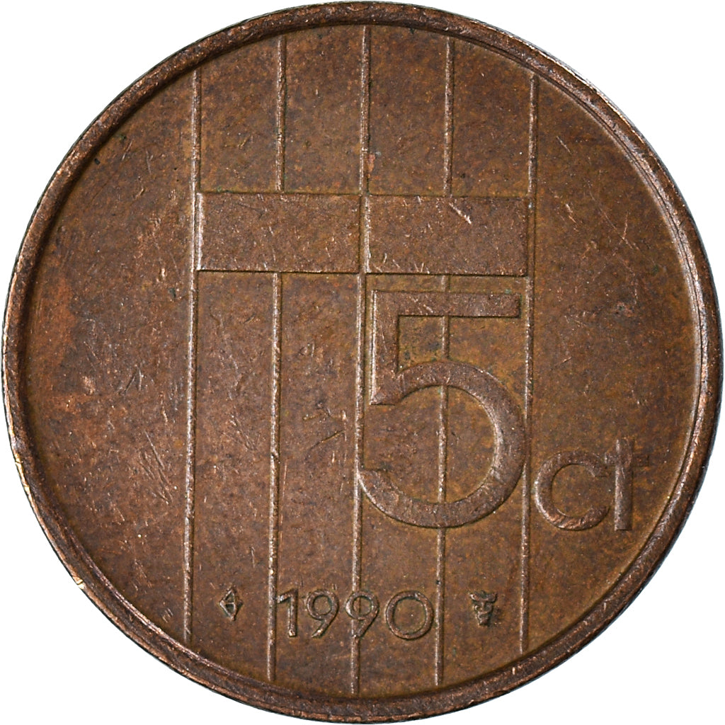 Munten, Nederland, 5 Cents, 1990
