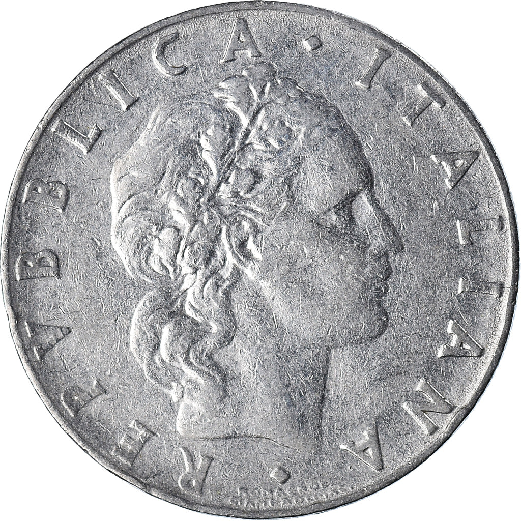 Münze, Italien, 50 Lire, 1964